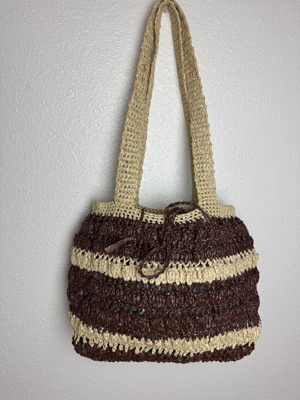 Vintage / Retro  Medium Tote  / Shoulder Bag  Woven  Lightweight